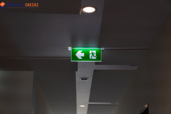 emergency light installed in office